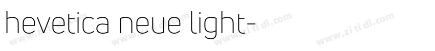 hevetica neue light字体转换